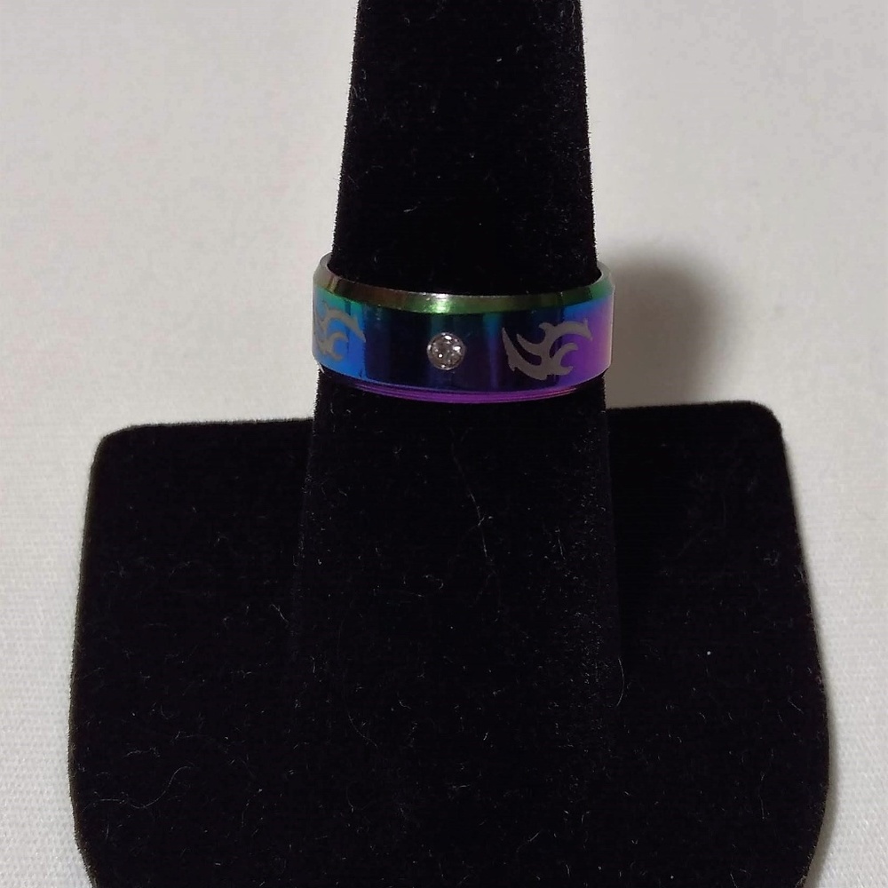 💢MULTI-COLOR SOLITAIRE TRIBAL SYMBOL FASHION RING💢